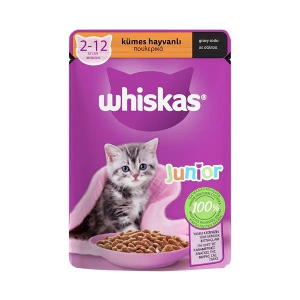 Whiskas Pouch Kümes Hayvanlı Yavru 85 Gr