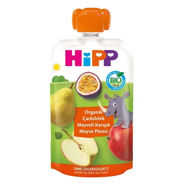 HİPP ORGANİK ÇARKIFELEK MEY.KARIŞIK MEYVE PÜRESİ 100 GR