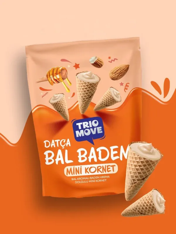 TRIO MOVE MİNİ KORNET DATÇA BAL BADEM 55 GR