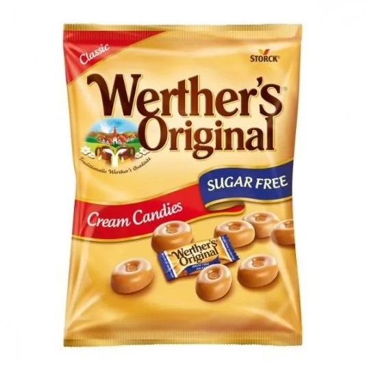 WERTHER'S ORIGINAL CREAM CANDIES ŞEKER SUGAR FREE 70 GR