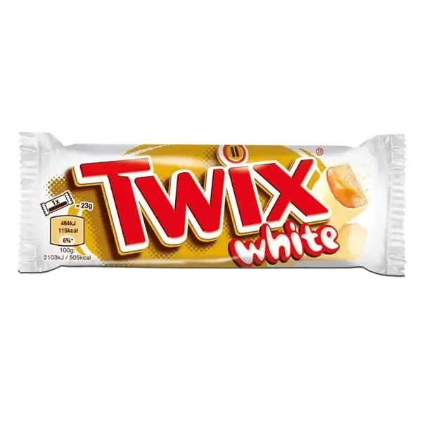 Twix Bar White Çikolata Kaplı Karamelli Bisküvi 46 Gr