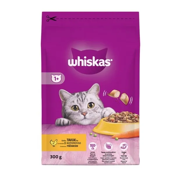 Whiskas Kuru Tavuk & Sebze 300 Gr