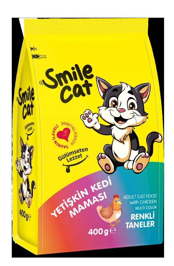 SMİLE 400 GR KURU KEDİ MAMASI YETİŞKİN MİX 