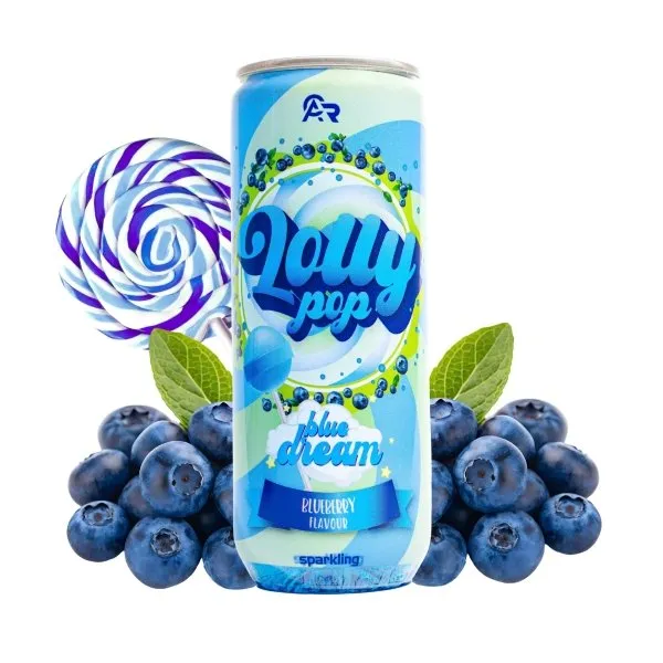 LOLLY POP BLUE DREAM BLUEBERRY FLAVOR SPARKLİNG 330 ML