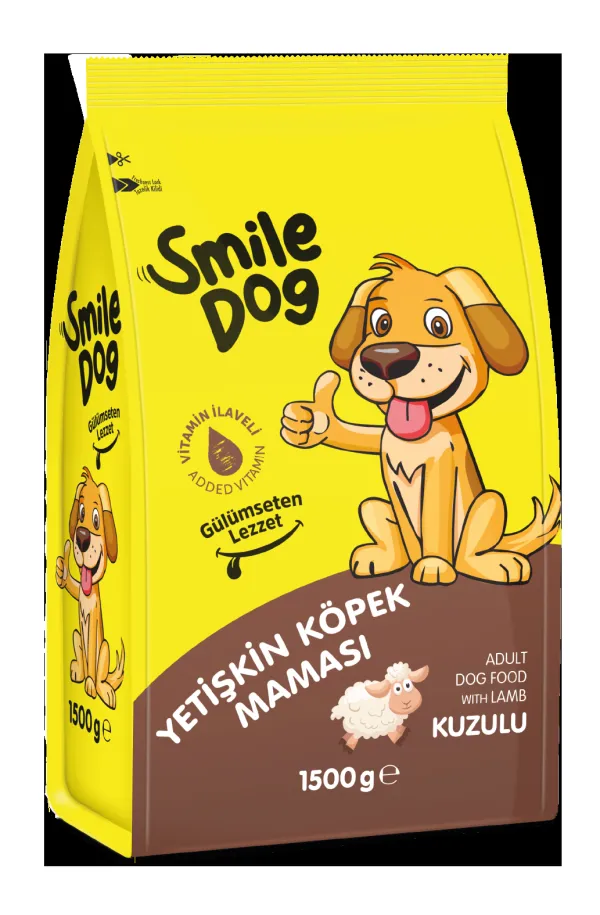 SMİLE 1,5 KG KURU KÖPEK MAMASI YETİŞKİN KUZULU 