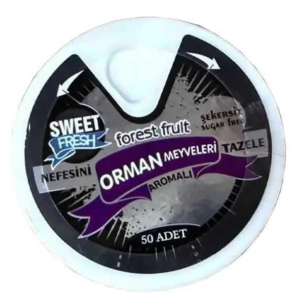 SWEET FRESH ORMAN MEYVESİ AROMALI ŞEKERSİZ ŞEKER 10GR