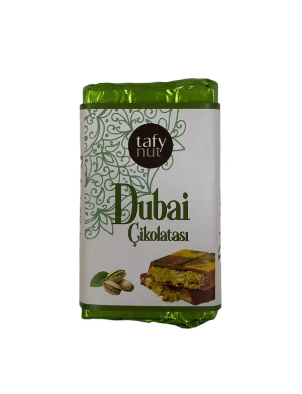 Tafy Nut Dubai Çikolatasi %77 Antep Fistiği 80 Gr