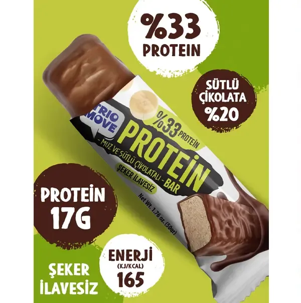 Trio Move %33 Protein Bar Muz Ve Sütlü 50 Gr