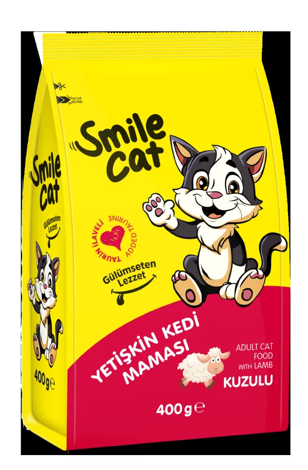 SMİLE 400 GR KURU KEDİ MAMASI YETİŞKİN KUZULU