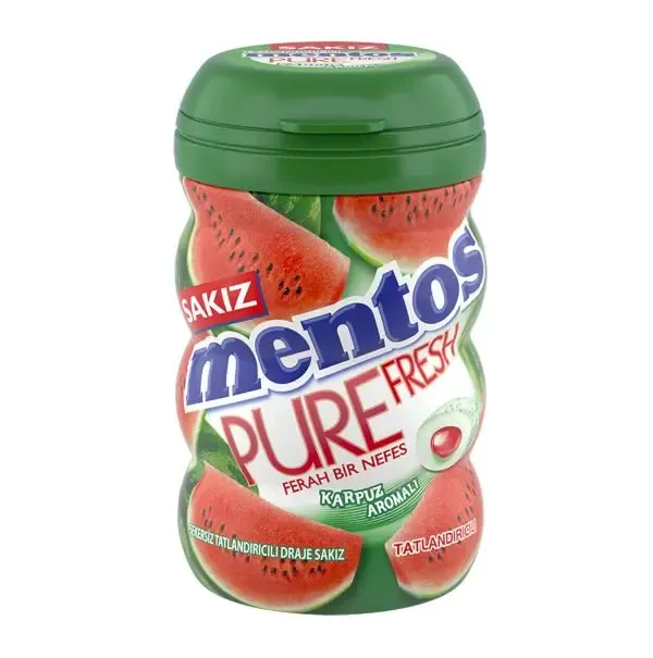 Mentos Pure Karpuz Aromalı Draje Sakız 60 Gr