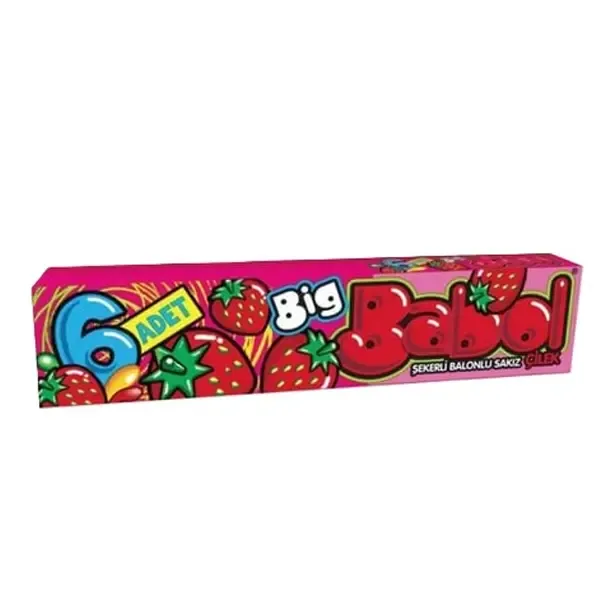 Big Babol Stick Çilek Aromalı Sakız 27 gr