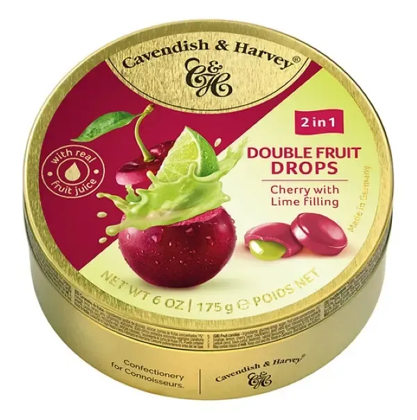 Cavendish & Harvey Double Fruit Drops (Vişne & Misket Limonu Dolgulu) 175 Gr