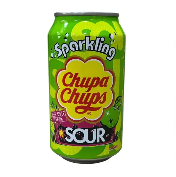 Chupa Chups Sparkling Sour Green Apple Flavour 345 Ml
