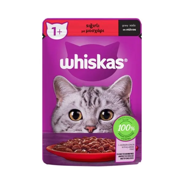 Whiskas Pouch Sığır Etli 85 Gr