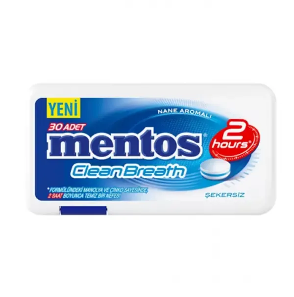 MENTOS CLEAN BREATH NANE AROMALI ŞEKER 21 GR