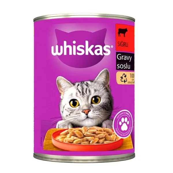 Whiskas Konserve Biftekli 400 Gr