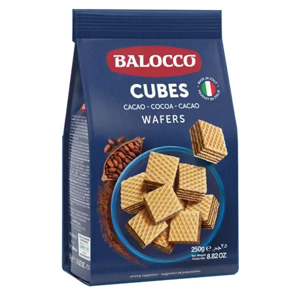 Balocco Wafers Cocoa Küp Gofret (Kakaolu) 250 g