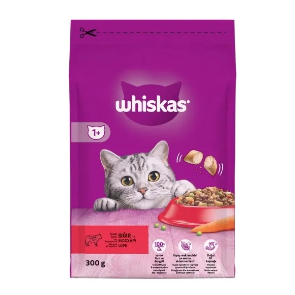 Whiskas Kuru Biftek & Havuç 300 Gr