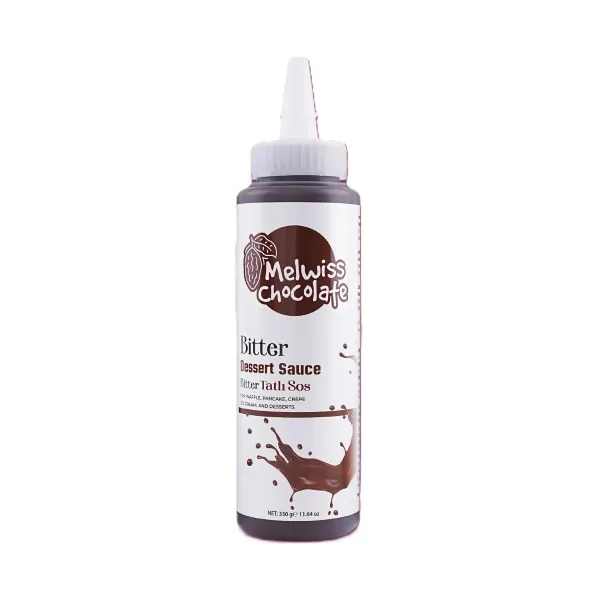 Melwiss Chocolate Bitter Dessert Sauce (Bitter Tatlı Sosu) 330 Gr