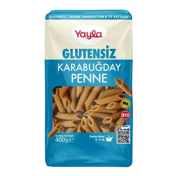 Yayla Glutensiz Karabuğday Penne 400 Gr