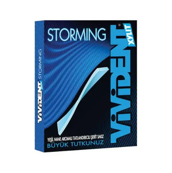 Vivident Storming Yeşil Nane Aromalı Sakız 33 gr