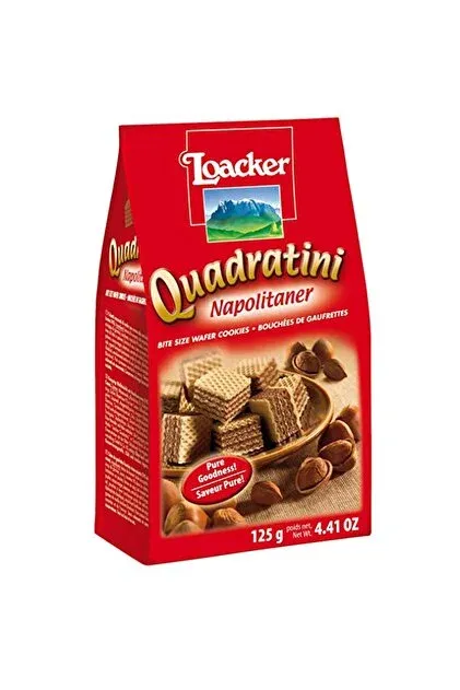 Loacker Quadratini Napolıtaner 125 Gr 