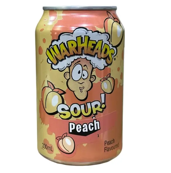 WARHEADS SOUR PEACH SODA 330 ML