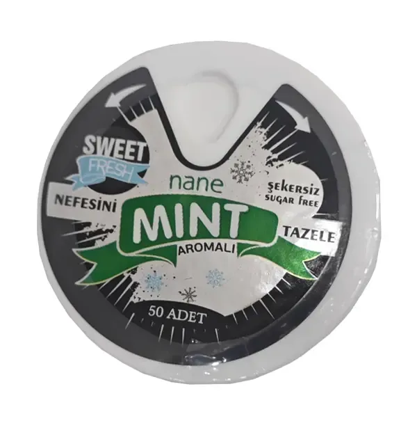SWEET FRESH NANE AROMALI ŞEKERSİZ ŞEKER 10 GR