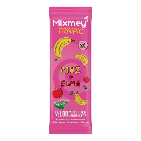 Mixmey Tropic Meyve Bar Muz & Elma 20 Gr