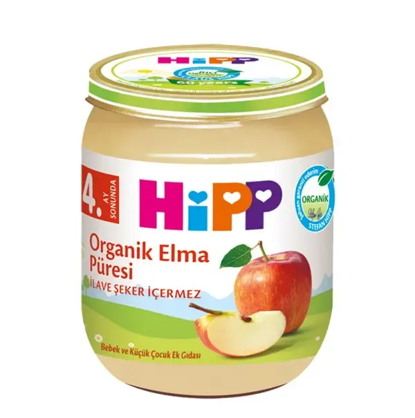 HİPP ORGANİK ELMA PÜRESİ 125 GR