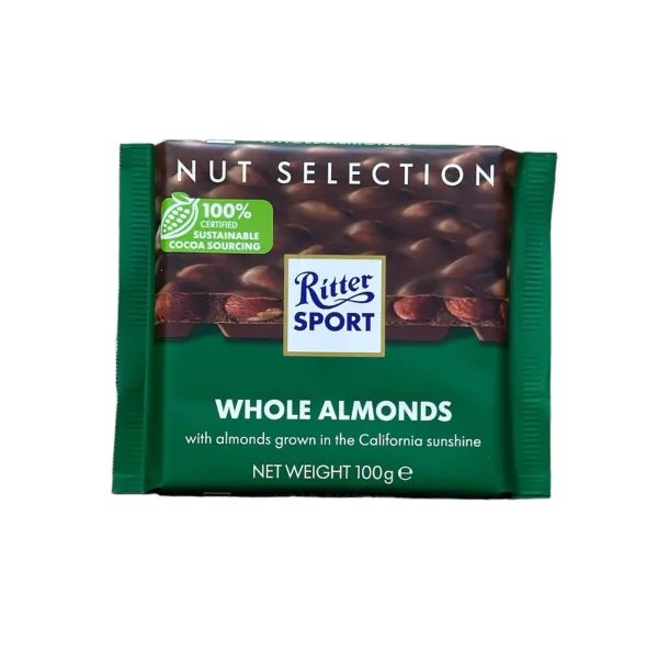 Ritter Sport Whole Almonds 100 Gr 