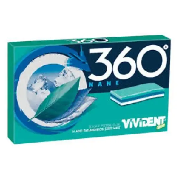 Vivident 360 Nane Aromalı Sakız 33 gr