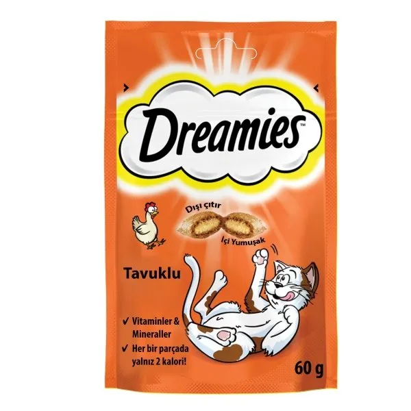 Dreamies Kedi Ödül Maması Tavuklu 60 Gr