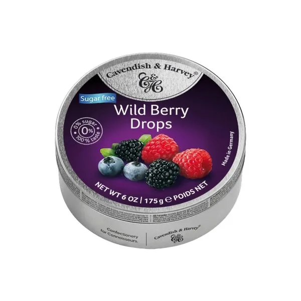 Cavendish & Harvey Wild Berry Drops (K.orman Meyveli) Şekersiz 175 Gr