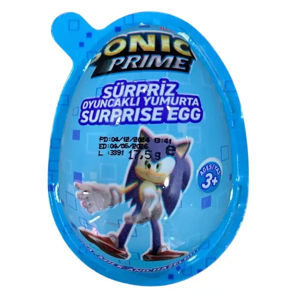 Sonic Prime Sürpriz Oyuncakli Joy Yumurta 17,5gr