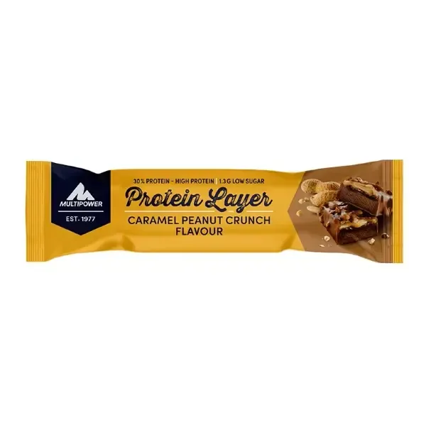 MULTİPOWER %33 PROTEİN LAYER CARAMEL PEANUT CRUNCH FLAVOUR 50 GR 