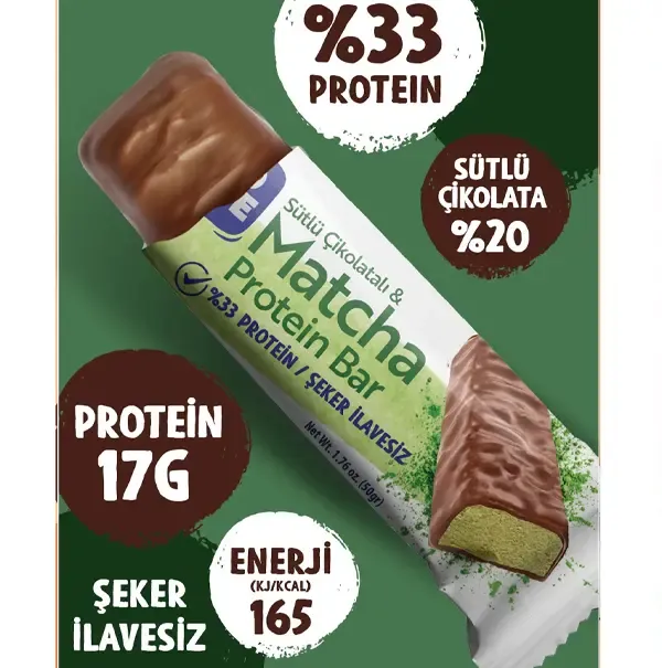 Trio Move %33 Protein Bar Matchalı ve Sütlü 50 Gr