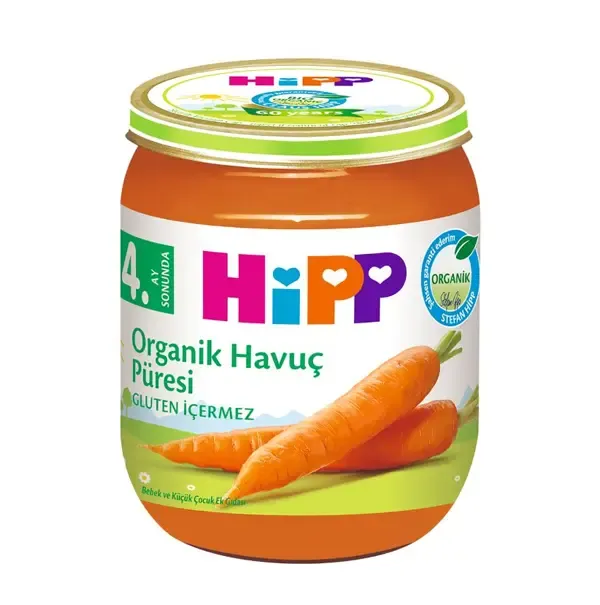 HİPP ORGANİK HAVUÇ PÜRESİ 125 GR 