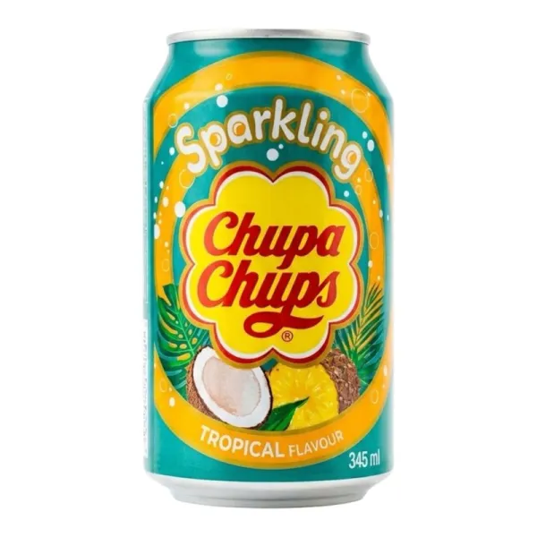 CHUPA CHUPS SPARKLİNG TROPİCAL FLAVOUR 345 ML