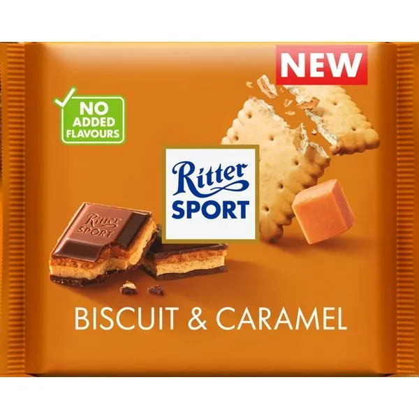 RİTTER SPORT CARAMEL & BISCUIT 100 GR