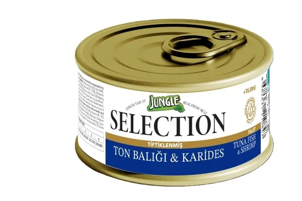 JUNGLE SELECTİON KONSERVE 70 GR KEDİ MAMASI TON & KARİDES